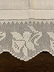 Vintage Huckaback Towel With Hand Crochet. 38”   X  17”.    — photo 3