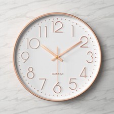 30cm Wall Clock Simple Bedroom Kitchen Clocks Quartz Sweep Movement Home Office