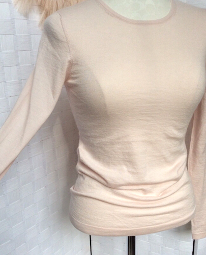 Kinross 100% Cashmere Pink Round Neck Long Sleeve Pullover Sweater Size S - FXC - Picture 12 of 16