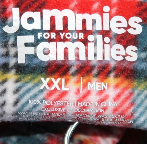 Jammies für Ihre Familien Herren grün und rot kariert Pyjama Large Tall und mit Etikett - Bild 4 von 4