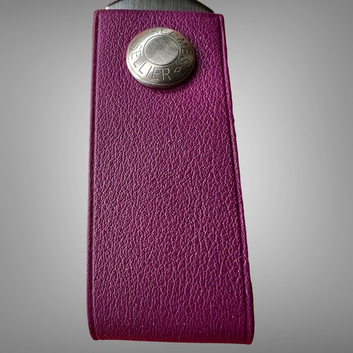 Hermes In the Pocket Lacie Key USB Drive 16GB Plum Leather New - Afbeelding 7 van 7
