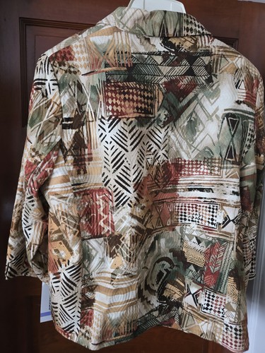 Alfred Dunner Women’s Lightweight Floral Jacket Open Front Size 18 Retail $68 - Picture 2 of 3
