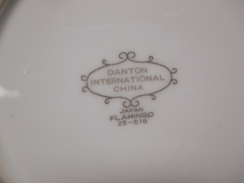 Plato de Cena Danton International China Flamingo 10" Patrón No. 25-616 - Imagen 3 de 3