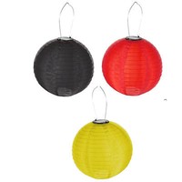 "3 StüCk Lampions \"Deutschland\" Fanartikel Wm 2024 Schwarz Rot Gelb 20Cm Gold"
