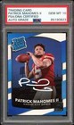 2017 Panini Donruss #327 Patrick Mahomes II RC Rookie Gem Mint PSA DNA 10 Auto