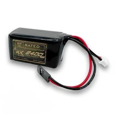 2S LiPo Hump Receiver Battery (Kyosho/Tekno) (7.4V/2400mAh) w/Futaba Connector