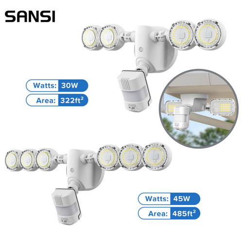 SANSI 2000LM-10,000LM Outdoor LED Motion Sensor Security Light IP65 Floodlight 