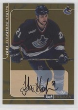 2000-01 ITG Be A Player Signature Series Auto Gold Josh Holden #136 Auto