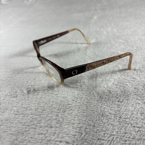 Guess GU2485 Crystal Braun Cat Eye Brille Brillengestell mit Flexscharnier 54-16-135 - Bild 1 von 5