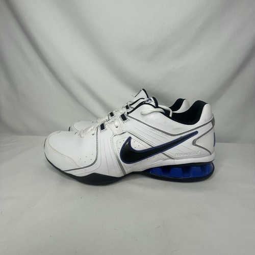 New NIKE Men's REAX 5 TR Training Shoes, Size 9.5, White Blue, 415348 - Picture 3 of 13