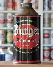 BÜRGER BEER, BURGER BREWING CO. CINCINNATI, OHIO, CONE TOP CAN #1-155-26