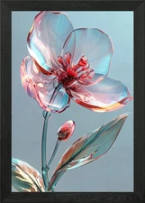 Chromaluxe Flower Framed Wall Art Poster Canvas Print Picture