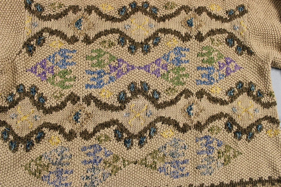 Suéter Peruvian Connection Mujer Grande Tejido Pullover Multicolor Algodón Pima Foto 2 de 4