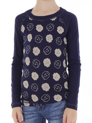 Lego Wear Jungen LWUGIE 701 - T-SHIRT WOOL dunkelblau Shirt Größe 116