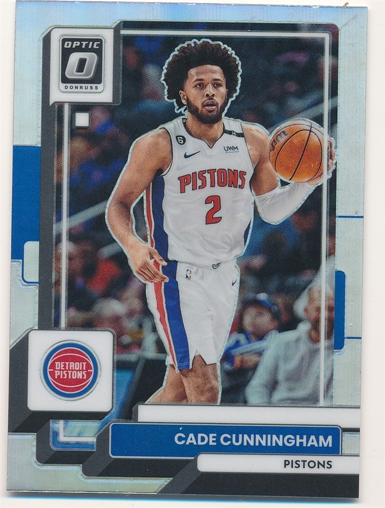 CADE CUNNINGHAM 2022-23 DONRUSS OPTIC SILVER PRIZM #92 DETROIT PISTONS MINT