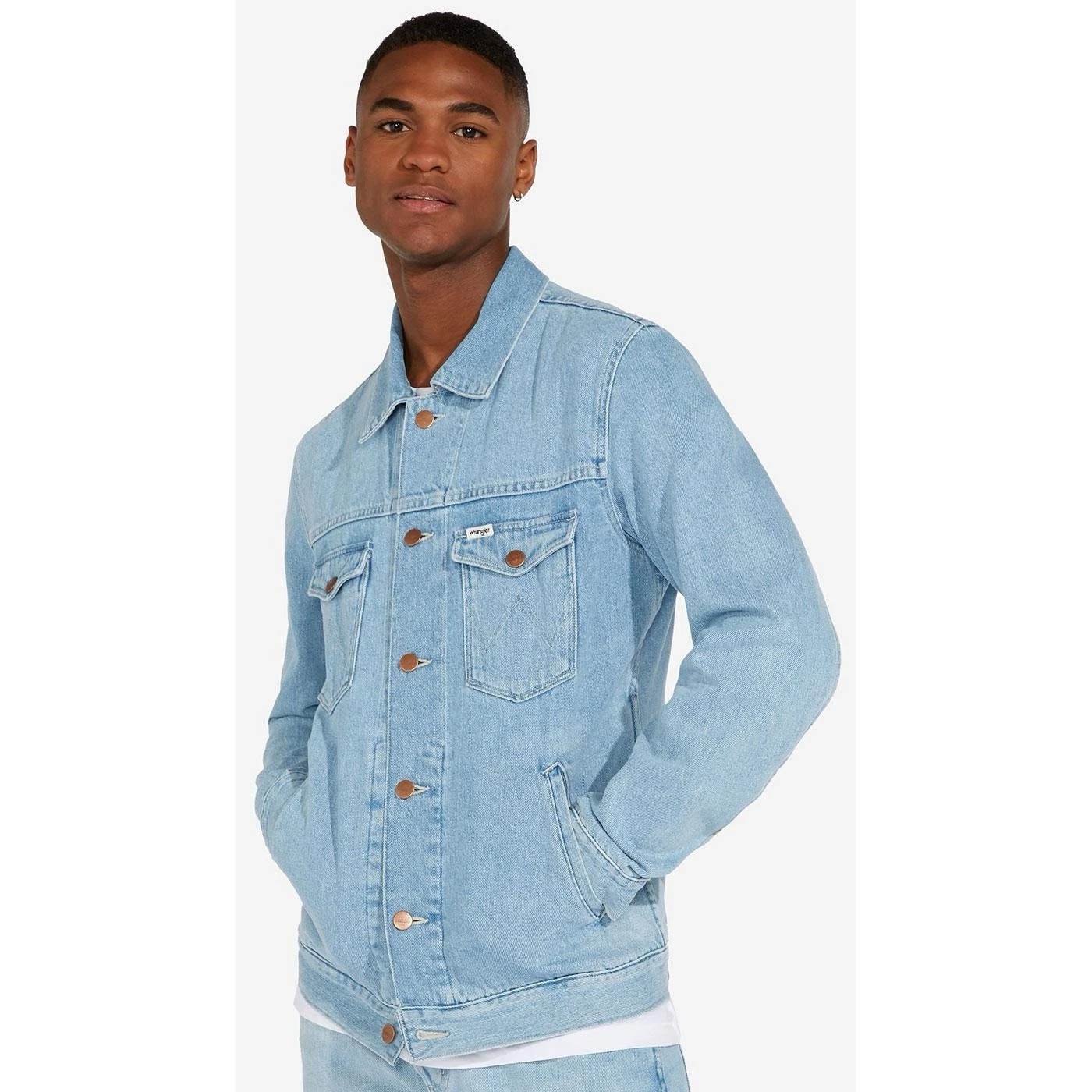 Wrangler Men’s Anti-Fit Jean Jacket Denim Small
