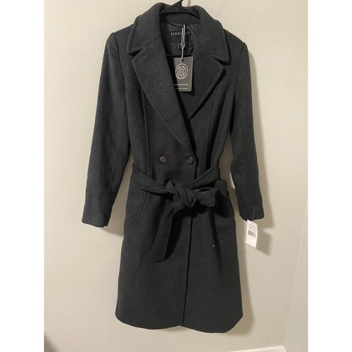 Cappotto di lana con cintura BERNARDO Soho nuovo, grigio erica taglia XS - Foto 2 di 6