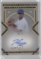 2021 National Treasures Midnight Signatures Holo Gold 3/10 Josiah Gray Auto 0qi1