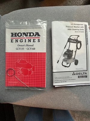 #ad #ad 2001 Delta DT 2200P 4.5 HP Pressure Washer amp; HONDA ENGINE GCV135 GVC160 Manuals $19.88