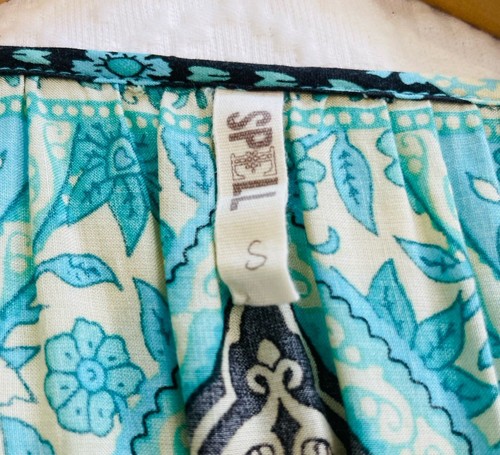 Spell Dress Size Small Aloha Fox Wrap Maxi Long Sleeve Vintage Gown RARE - Picture 19 of 20
