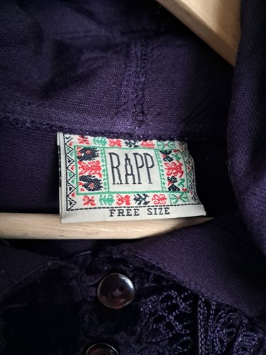Poncho Rapp Capa Talla Única Púrpura Terciopelo Capucha Abrigo Wicca Bruja Flecos Gótico - Imagen 3 de 9