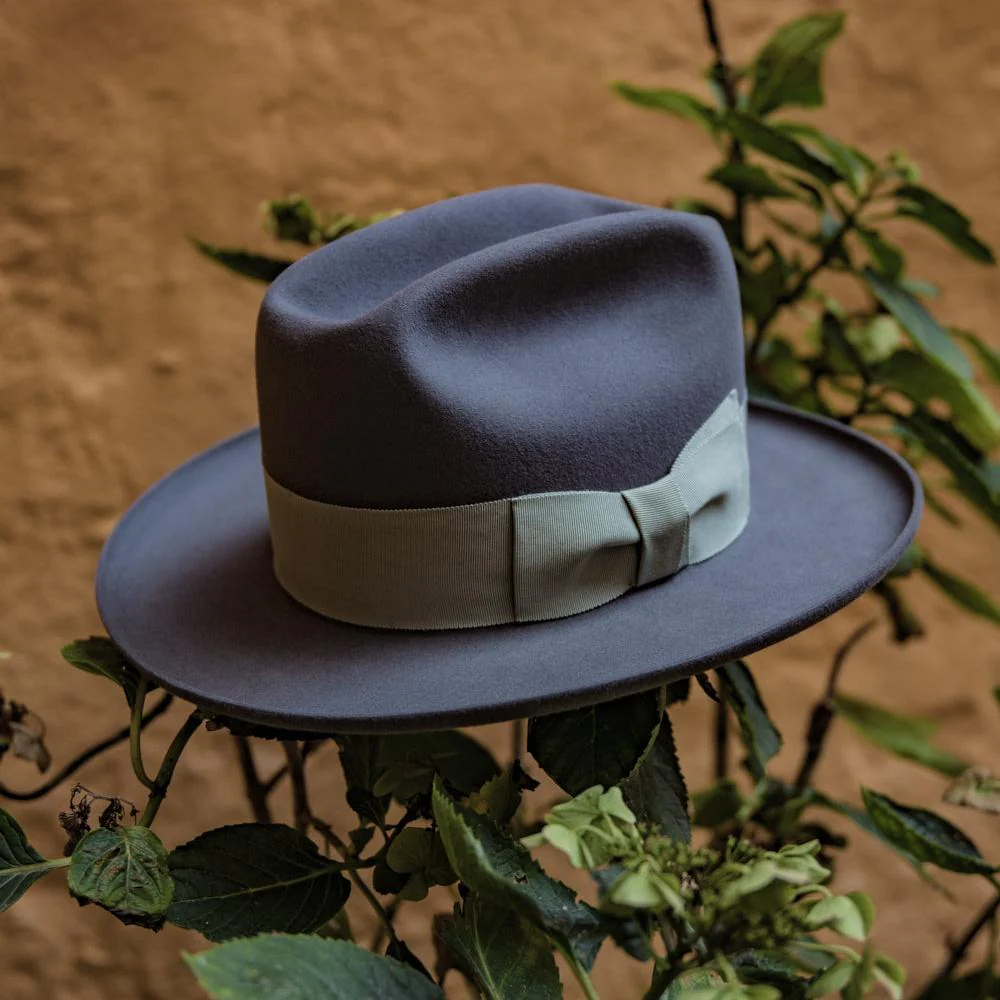 Fedora Hat with 7.5cm Pencil Roll Brim and 50mm Grosgrain Band for Casual or Formal Wear-image