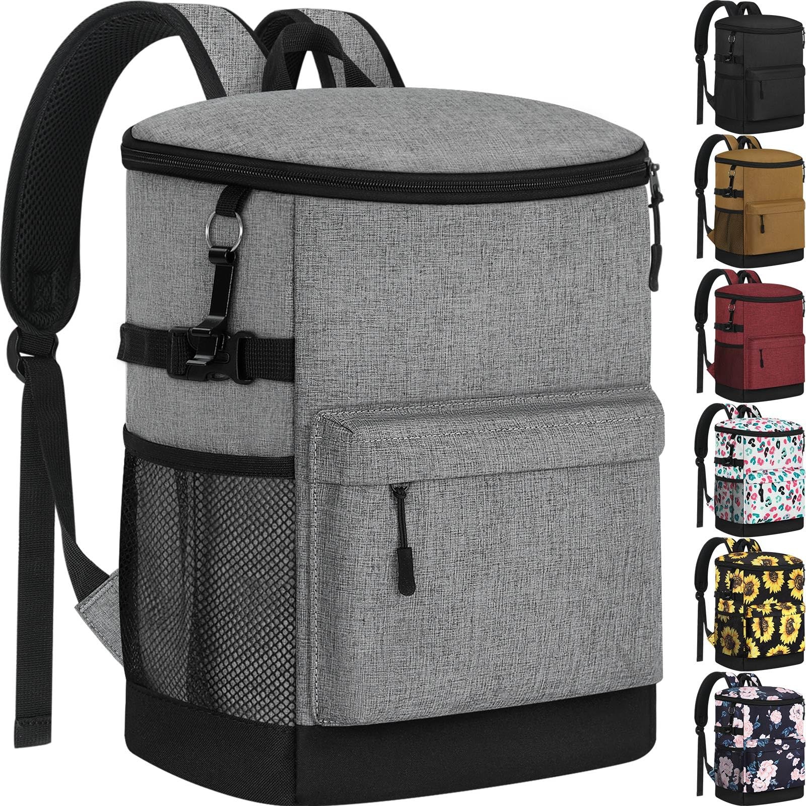 Cooler Backpack 33 Cans Backpack Coolers Insulated Leak Proof Soft Beach Cool...