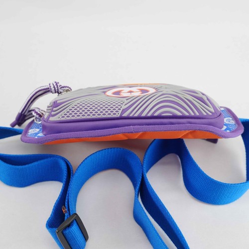 Gucci GG Multicolor Geometric Rubber Belt Bag – Purple/Orange/Blue - Picture 8 of 18