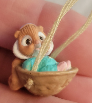1991 Hallmark Keepsake Miniature Ornament WOODLAND BABIES Chipmunk FREE SHIPPING