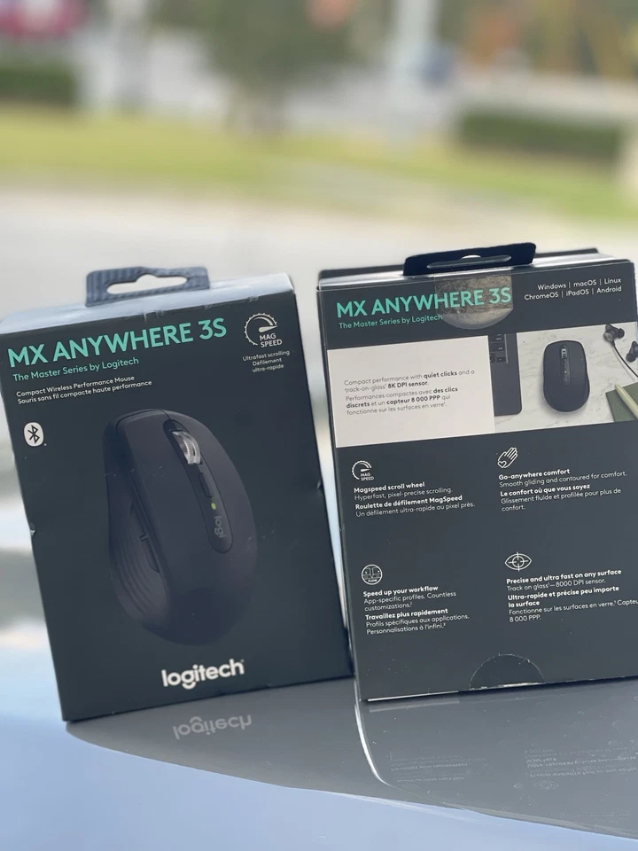 Logitech MX Anywhere 3S for Mac, Compact Wireless Bluetooth Mouse Space Grey - Image 2 of 3