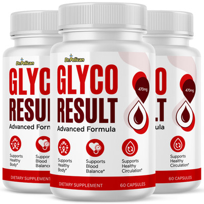 Glyco Result- Blood Sugar Support- 3 Bottles- 180 Capsules