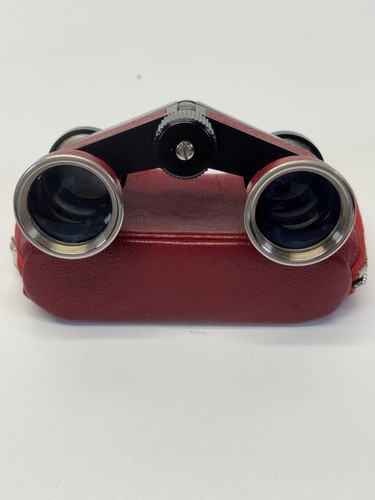 Vintage Row Rathenow #1 Theastar Opera Glasses Binoculars Leather Case