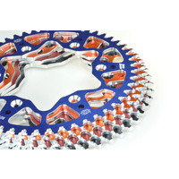 KTM 640 LC4 Adventure 2003-2007 Moto Master Rear Alloy Sprocket 53T Blue - Picture 2 of 4