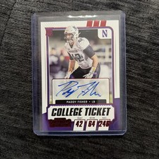 2021 Panini Contenders Draft Picks #178 Paddy Fisher Auto Rookie RC