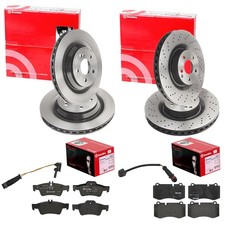 brembo BREMSSCHEIBEN + BELÄGE VORNE + HINTEN passend für MERCEDES S-KLASSE W221 brembo BREMSSCHEIBEN + BELÄGE VORNE + HINTEN passend für MERCEDES S-KLASSE W221