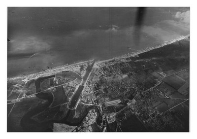 French countryside aerial view from 8th Air Force plane