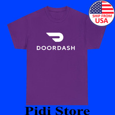 Doordash Food Delivery Driver Men's Purple Size S to 3XL