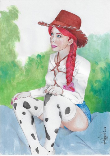 💥Jessie (09"x12") original comic art by Handerson Lima - TramaStudio💥