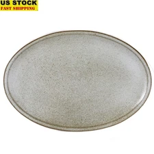 Durable Stoneware Oval Serving Tray Entertaining & Serving Fruits Pastries New