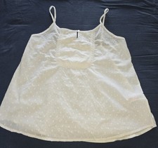 NEW  FABULOUS SO PRETTY BRODERIE ANGLAISE CAMISOLE TOP SIZE 14 TO 16
