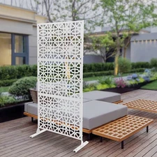 Indoor Privacy Fence Screen Decorative Privacy Screen Panels With Stand Sturdy