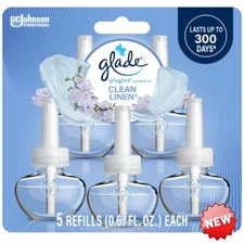[Quick Completion] Glade PlugIns Scented Oil Air Freshener Clean Linen Refill...