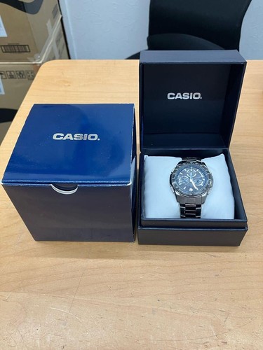 Casio Oceanus OCW-M800 Solar Radio Wave Chronograph Titanium Watch Japan - Picture 2 of 7