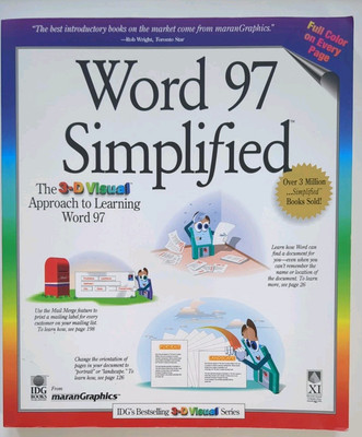 Word 97 Simplified 3D Visual How-To Book By IDG Books
