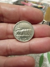 53f Moneta Da 50 Centesimi Leoni 1921 Contorno Rigato