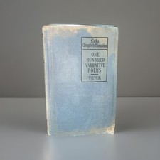 1918 One Hundred Narrative Poems Teter Vintage English Classics Book
