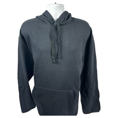 Men's Alternative Apparel Eco Cozy Fleece Pullover Hoodie Ultra Soft (Black)