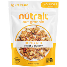 NuTrail Honey Nut Granola Cereal, Keto, Gluten-Free, No Sugar Added, 11 oz