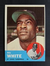 1963 Topps #290 Bill White - St. Louis Cardinals - EX