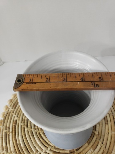Vase poterie Mikael Carstanjen cape morue coquillage mer 8" de haut *RARE* vintage - Photo 4/6